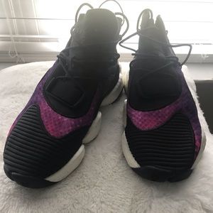 Adidas crazy BYW CH780 black, purple and white sneakers